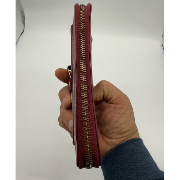 Chloe Lily Leather Continental Zip Around Wallet*Burgundy*Very nice condition - Picture 7 of 15